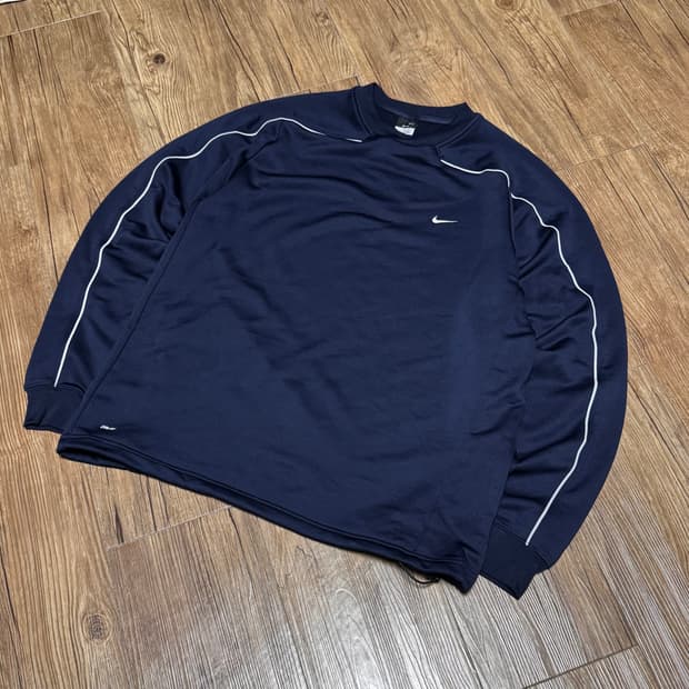 [2XL] 나이키 드라이핏 네이비 맨투맨