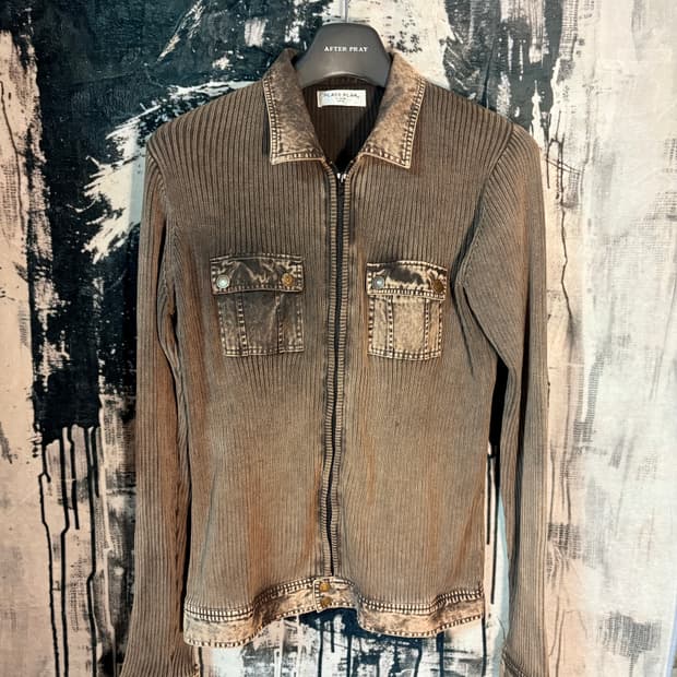 00’s Place plan zip-up jacket 