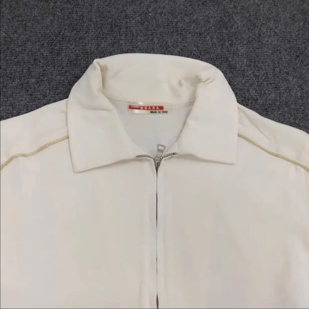 Prada Milano Half Zipper Polo Shirt
