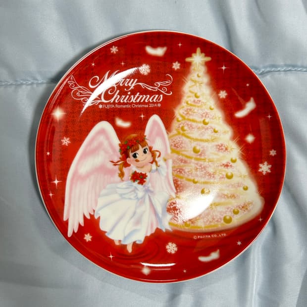 (새상품) 빈티지 크리스마스 접시 페코짱 🎄