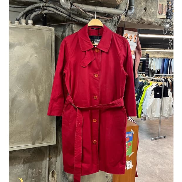 닥스 트렌치 코트 레드 #csz3020