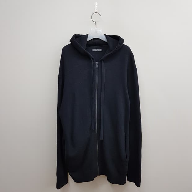 자딕앤볼테르 해골 자수 오버핏  니트 후드 집업 XS사이즈