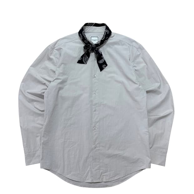 우영미 페이플리 스카프 셔츠