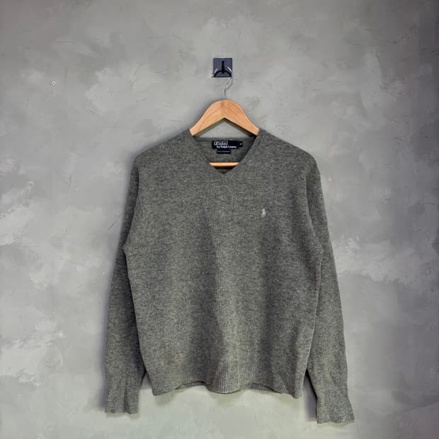 폴로 랄프로렌 램스울 니트 그레이
