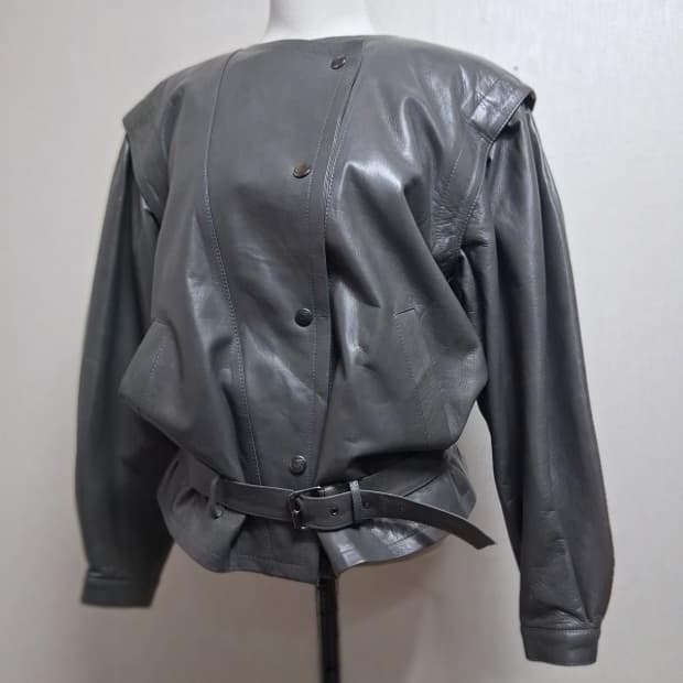 일본빈티지 Vino Deporte 가오리핏 레트로 양가죽쟈켓 5566 가