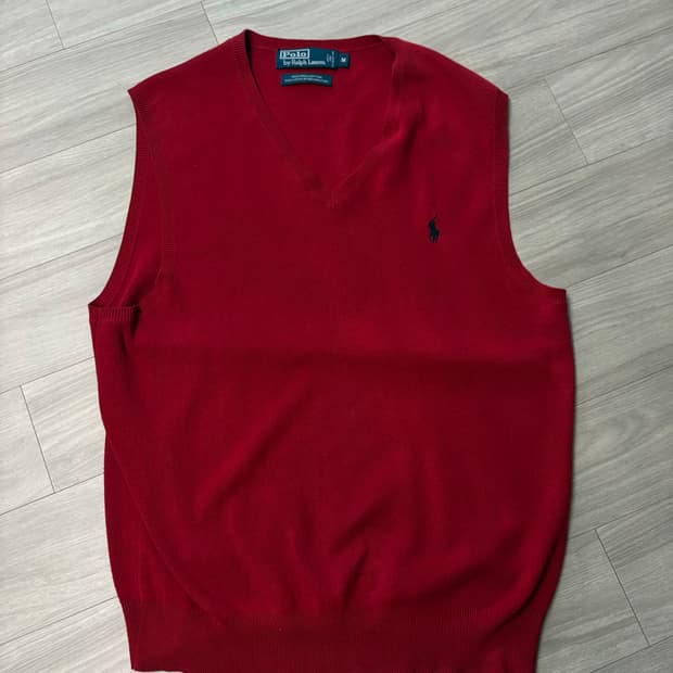 폴로 니트 조끼 m