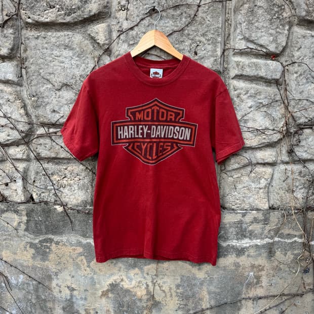 00s 할리데이비슨 빈티지 usa 2006 로고 프린팅 반팔 티셔츠 m