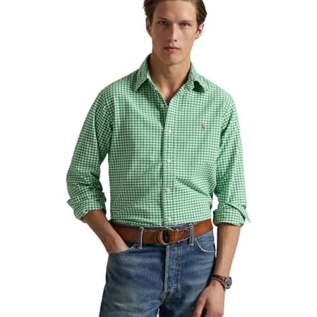 랄프로렌 폴로 깅엄체크 셔츠 