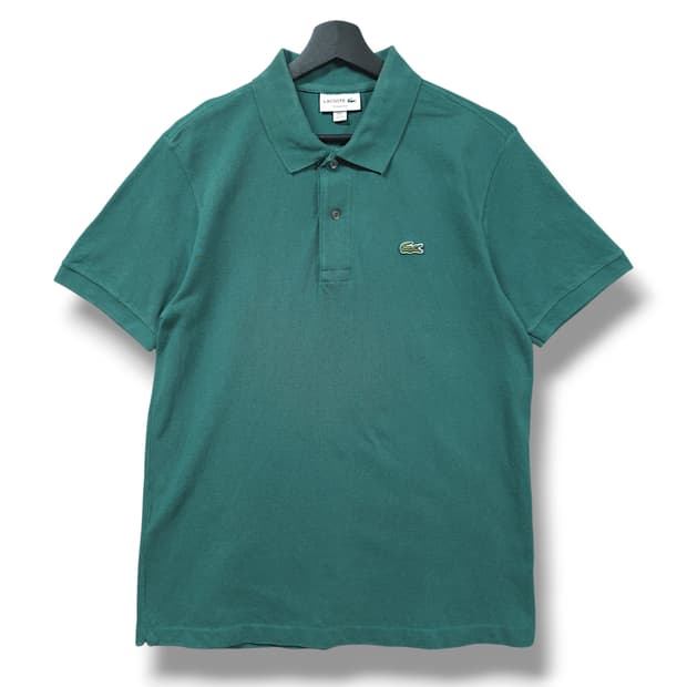[M] 라코스테 그린 클래식 핏 코튼 PK 반팔 카라티셔츠
