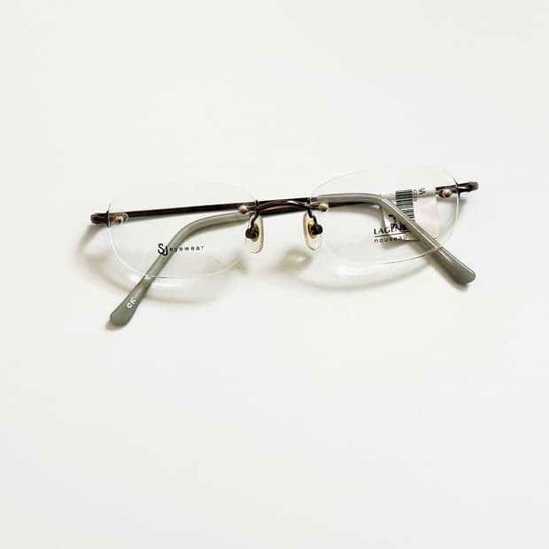 서전 LAGENT 무테 스퀘어 프레임 빈티지 안경