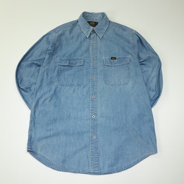 CL743 S 리 80s 유니온메이드 샴브레이 데님셔츠 남방
