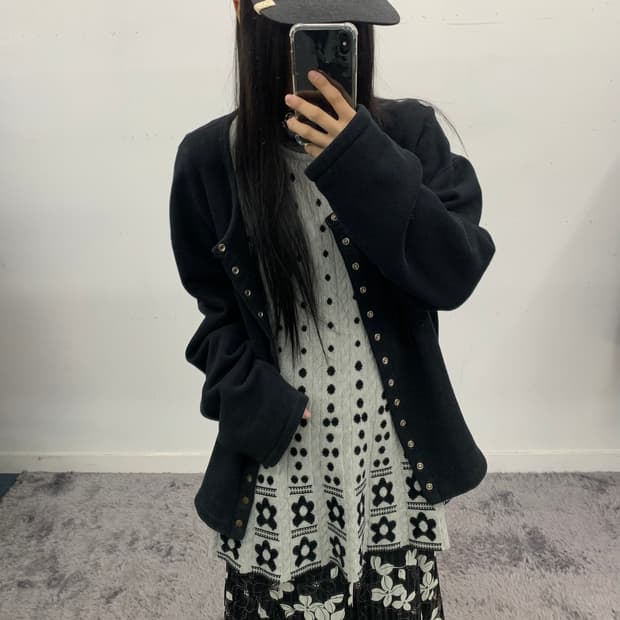 아네스베 옴므 90s 버튼 가디건