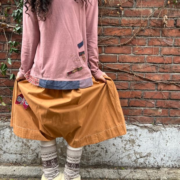 눈꽃 패턴 레그워머 레깅스