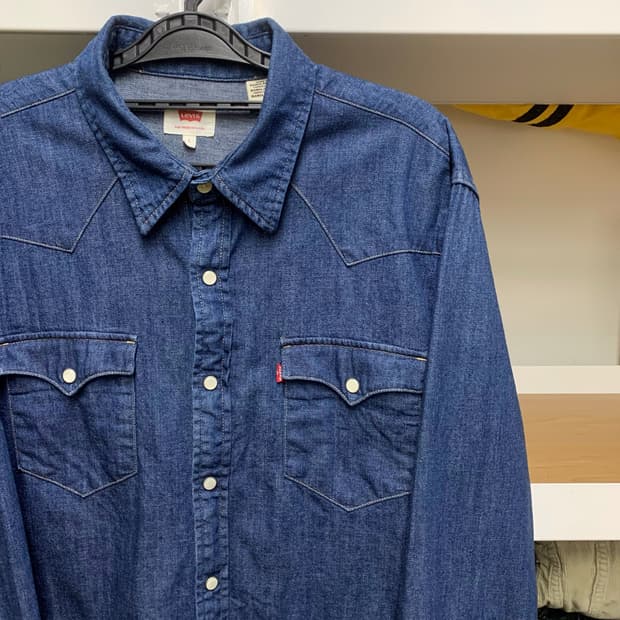 [L] 리바이스 웨스턴 데님셔츠