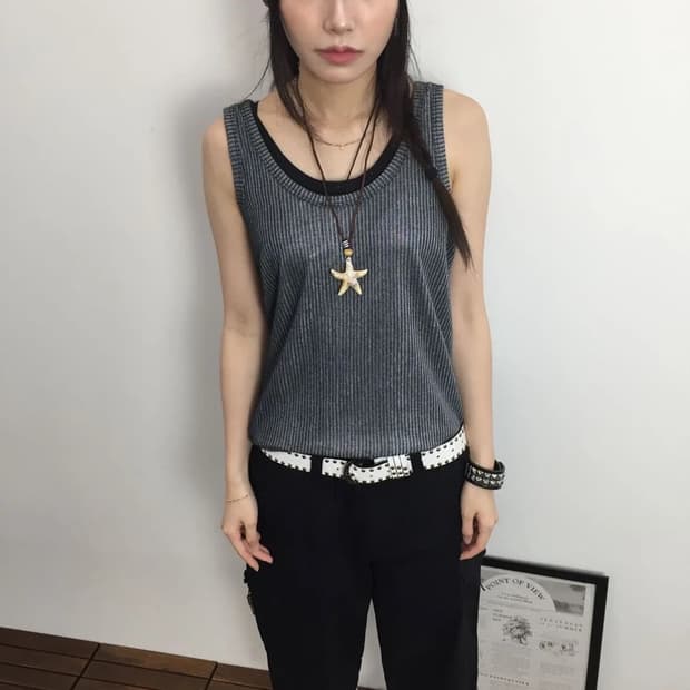 Semantic Design Acid Wash Layered Tank