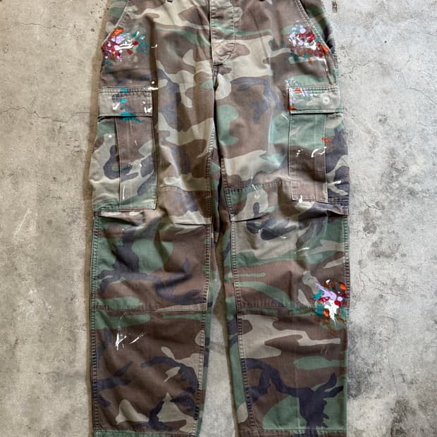 90s US Military Woodland Combat Trousers