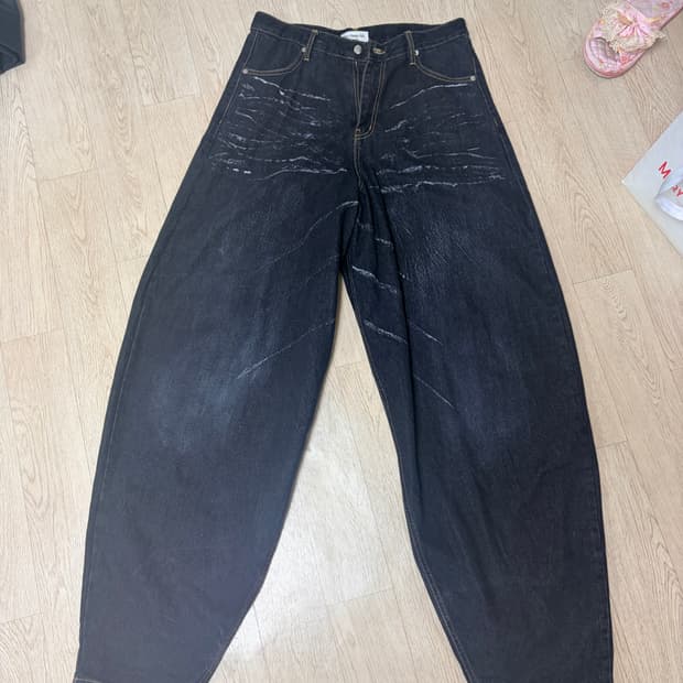 뉴치프시크 캣워싱 dp 베기 데님 배기