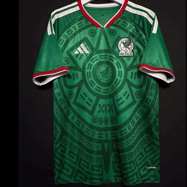 멕시코 2026월드컵 축구유니품 반팔 블록코어 