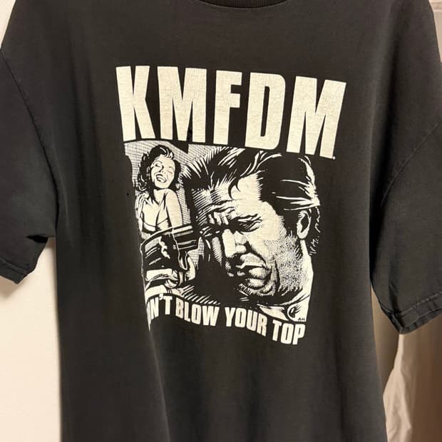 90s KMFDM 빈티지 티셔츠