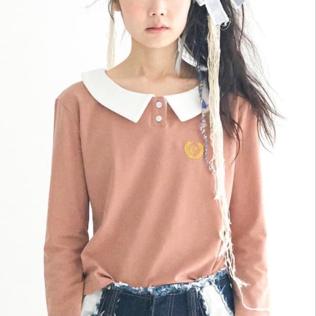 [fa.er.ie] peter pan collar stripe top 