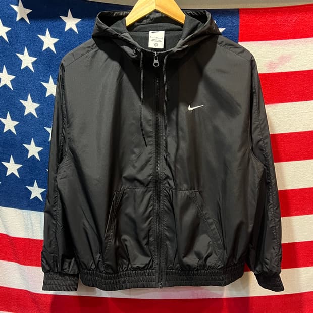 나이키 검정 후드 바람막이