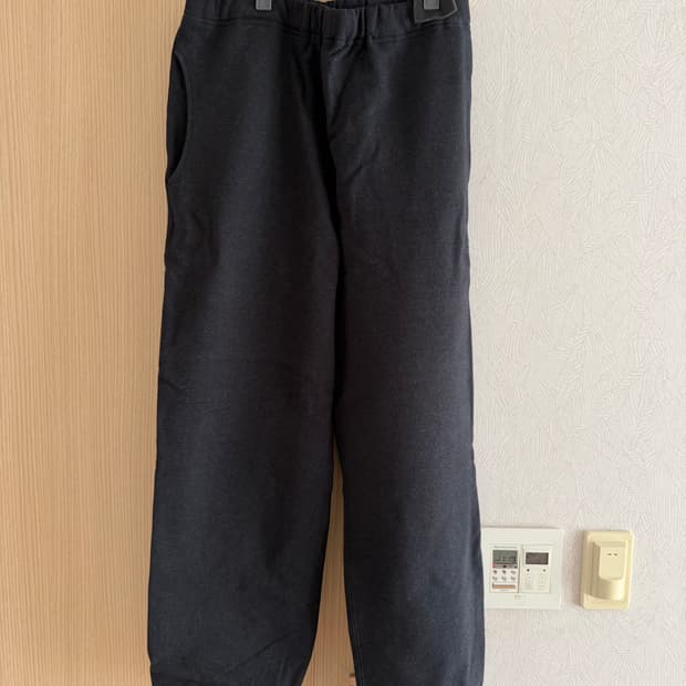 스노우피크재팬 리사이클 코튼 스웻팬츠 블랙 L