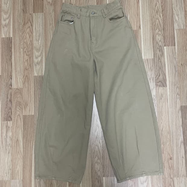 코튼 레이지보이 벌룬핏 팬츠 (다크베이지)