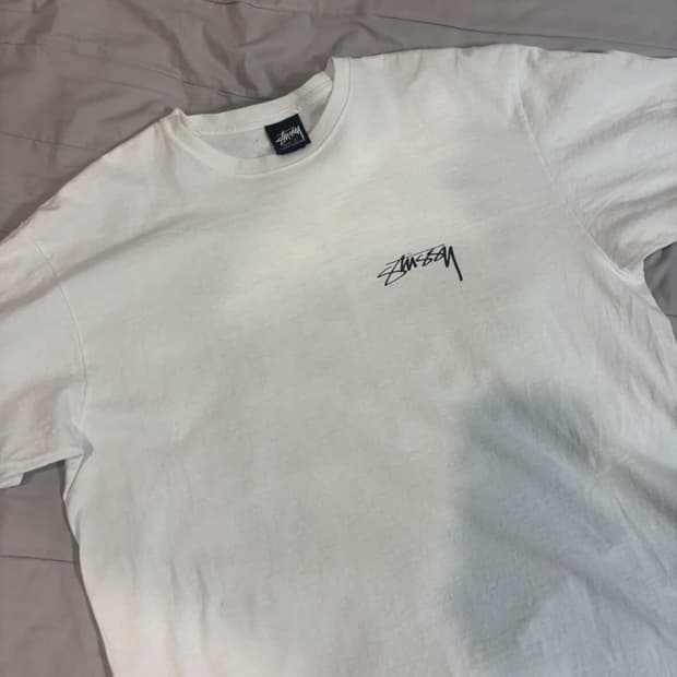 스투시 화이트 스무스 반팔티셔츠