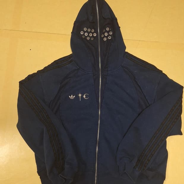 새상품급) 떠그클럽 아디다스 콜라보 후드집업 네이비