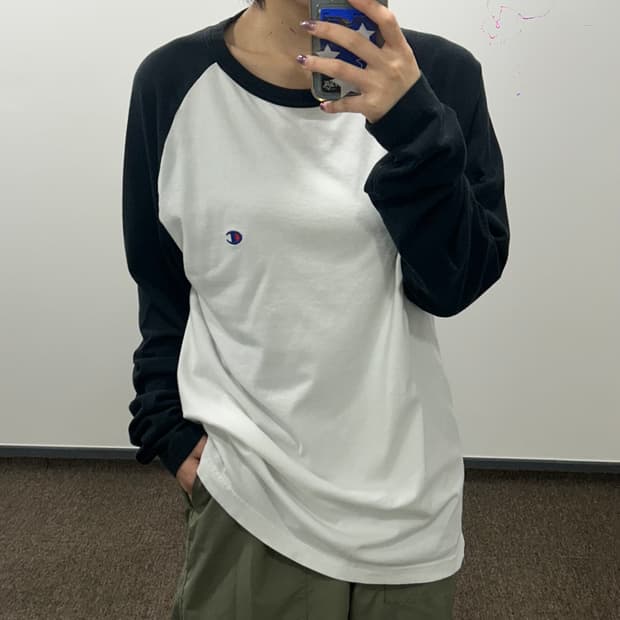 Champion 챔피온 재팬라인 블랙 화이트 배색 나그랑