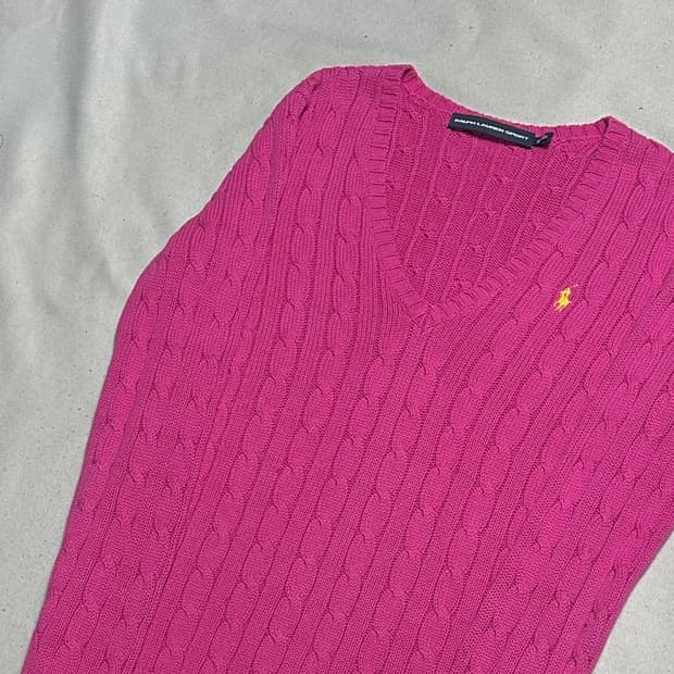 XS 폴로랄프로렌 여성용 케이블니트