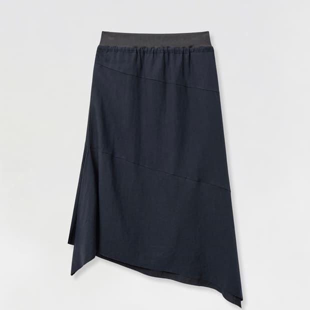 에르치바 ripple asymmetry skirt스커트 네이비