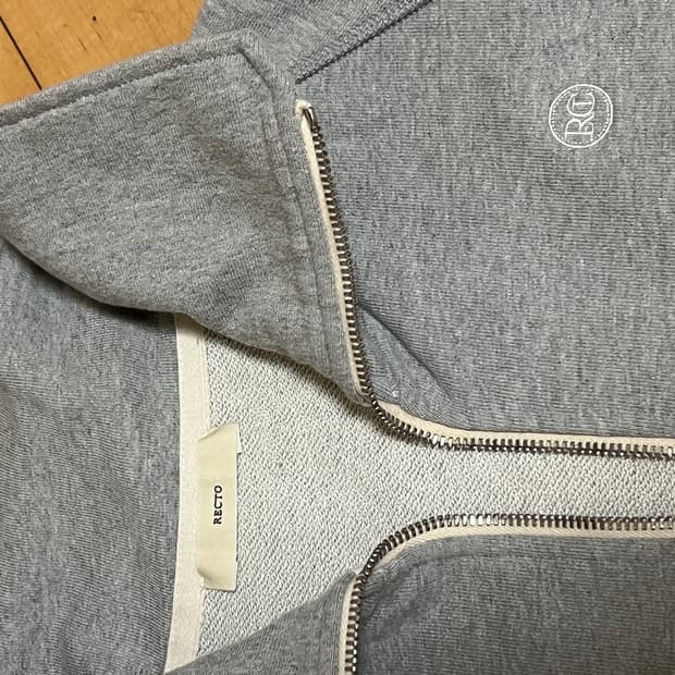 렉토 하프집업 맨투맨티