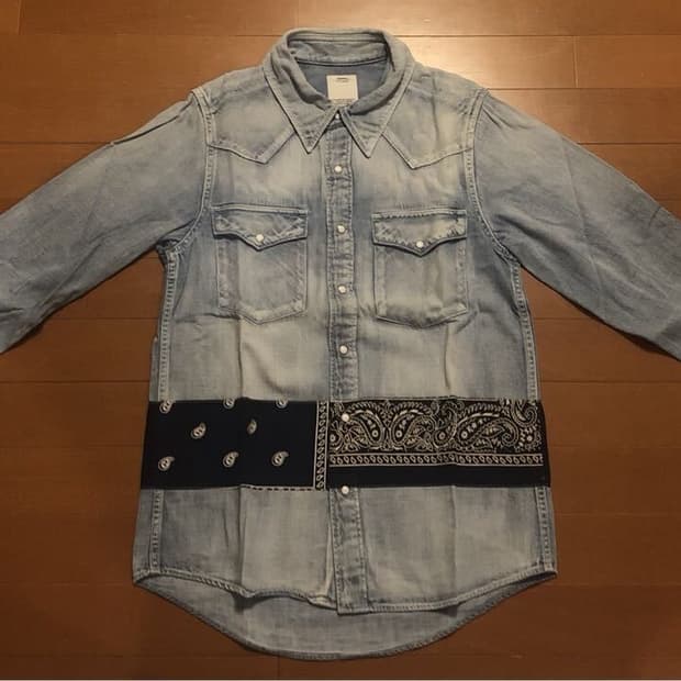 VISVIM BANDANA BORDER SHIRT 