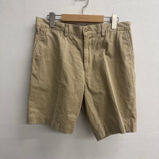 폴로 베이지 치노 하프 팬츠 (32)
