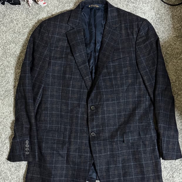 브룩스브라더스 피츠제럴드 울캐시미어 혼방 블레이저