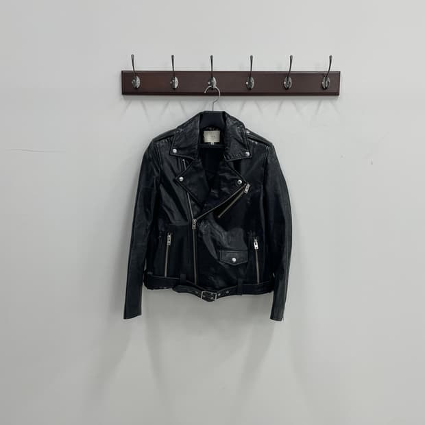 이로 블랙 레더 라이더 자켓