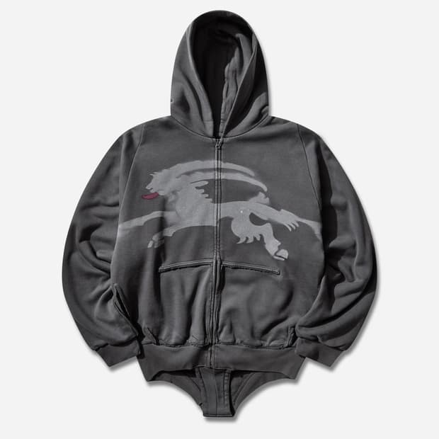 [L/XL]프로토타입스 SPRAYED GOAT 후드집업/블랙