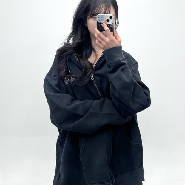 Harley Davidson 00’s 빅로고 후드 집업