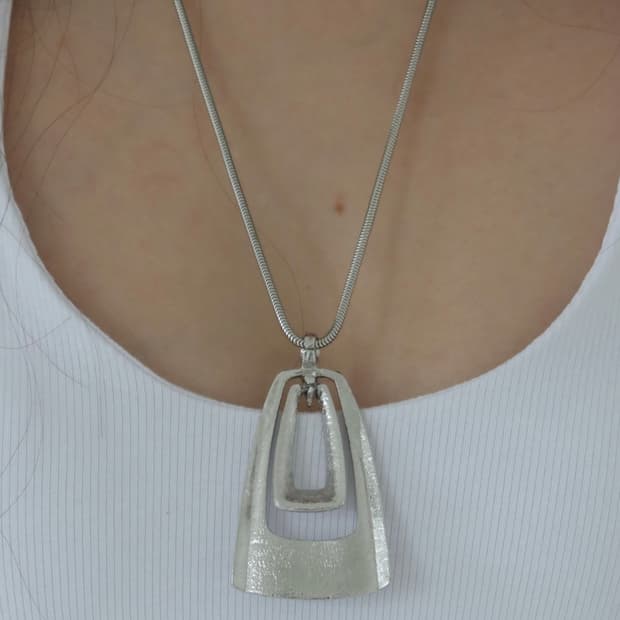 square pendant necklace