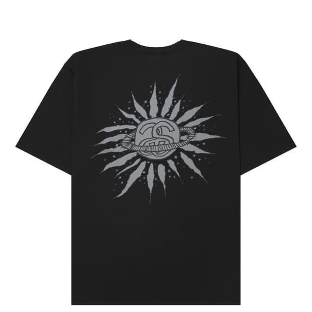 스투시 룩 비욘드 피그먼트 다이드 티셔츠 블랙