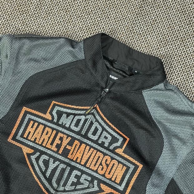 할리데이비슨 빅로고 메쉬 라이딩 자켓