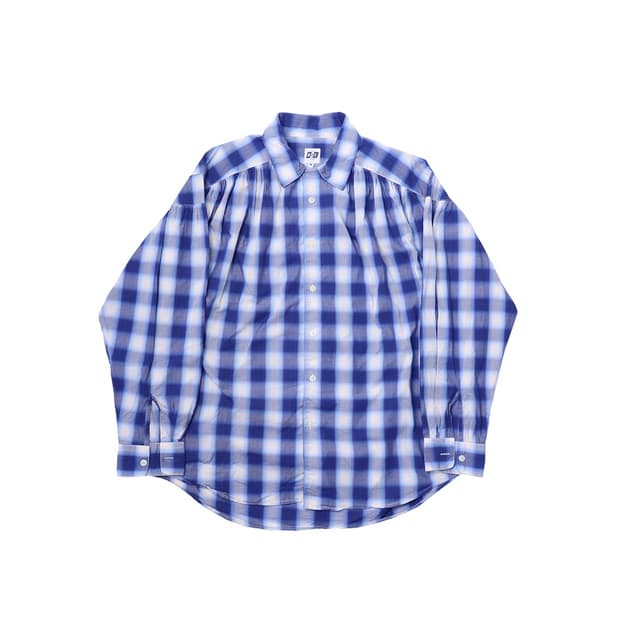 AIE 옹브레 체크 페인터 셔츠