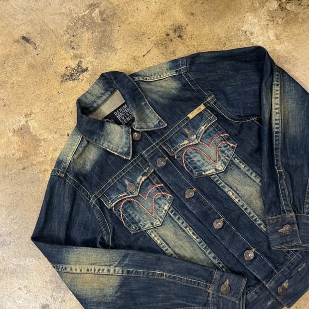 [정품/M] EVISU 에비수 데님 자켓 청자켓 b19