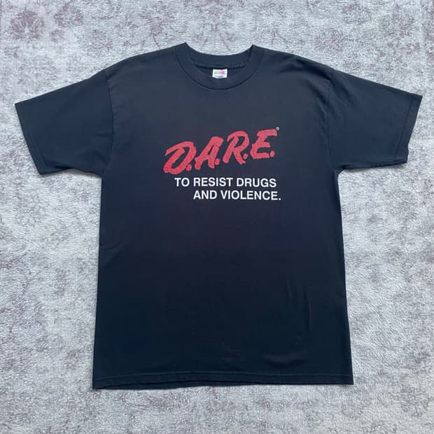 (L) 90s 빈티지 DARE 티셔츠