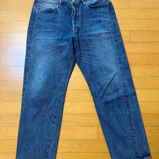 카키스 블레이크 데님 워시드 블루 라지