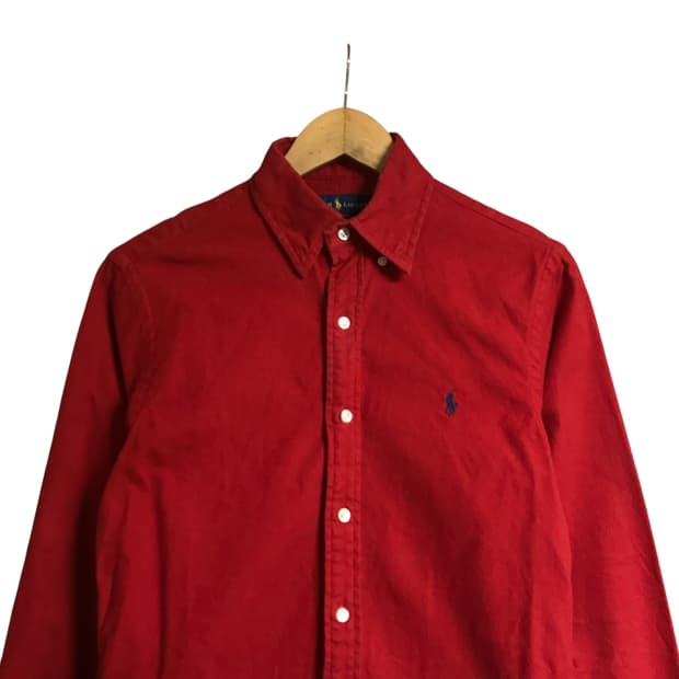 폴로 랄프로렌 신형 큐알 여성 빨강단색셔츠
