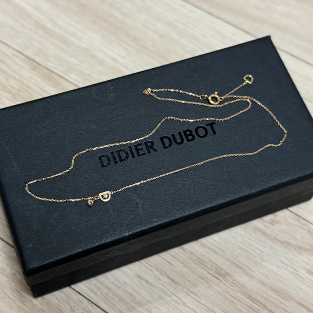 디디에두보 14k 로즈골드 다이아 목걸이