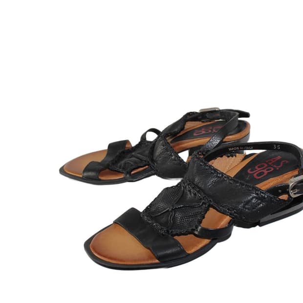 AS98 보헤미안 레더 샌들