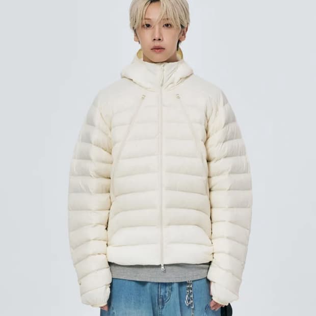 스키즘인듀싱 패딩 크림 